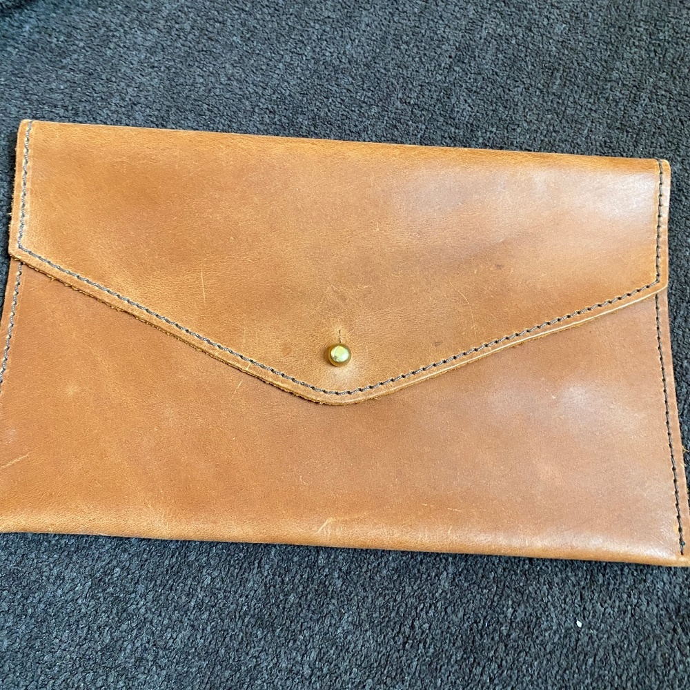 Abeba Leather Envelope Clutch